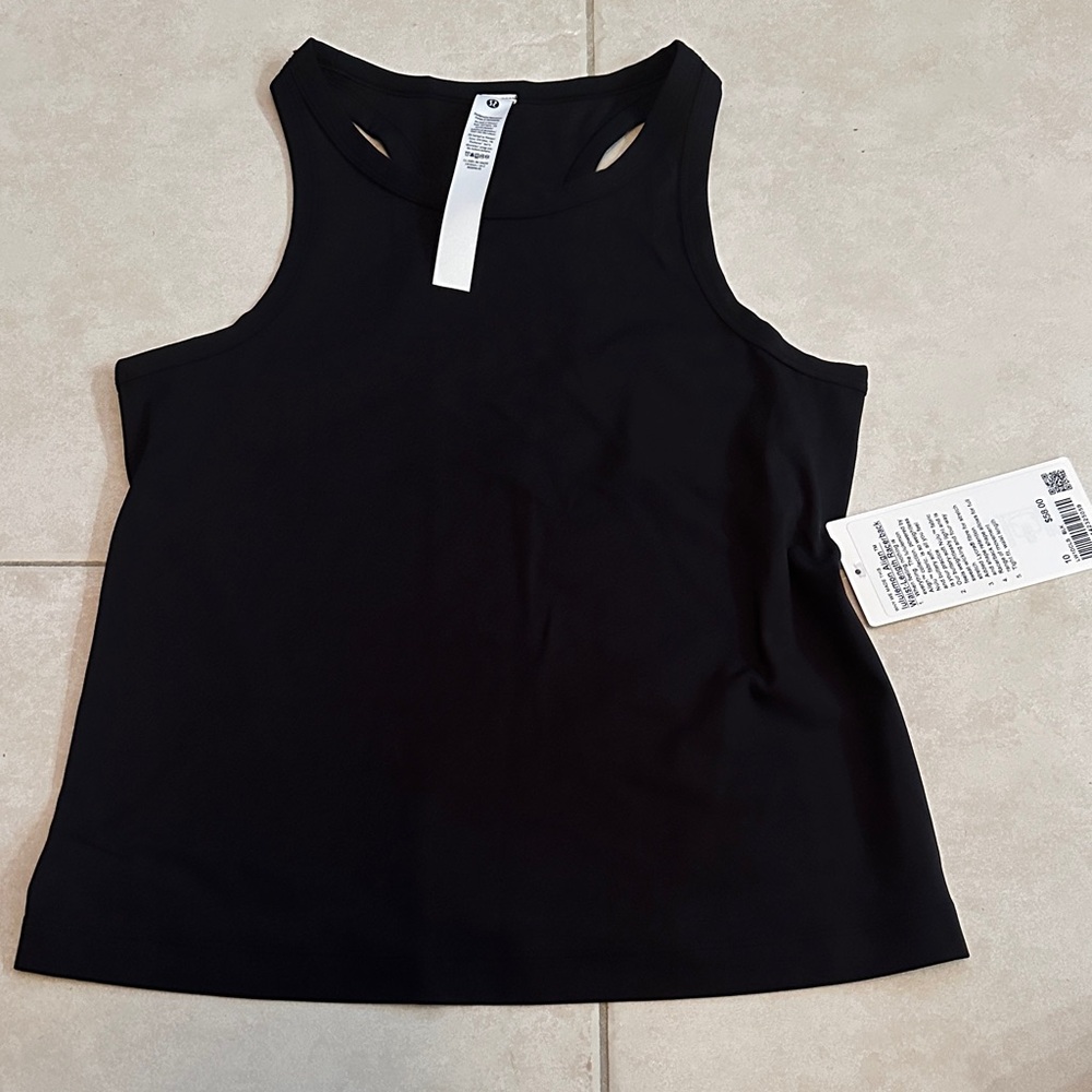 Women’s Lululemon Black Align Waist Length Tank Top Size 10